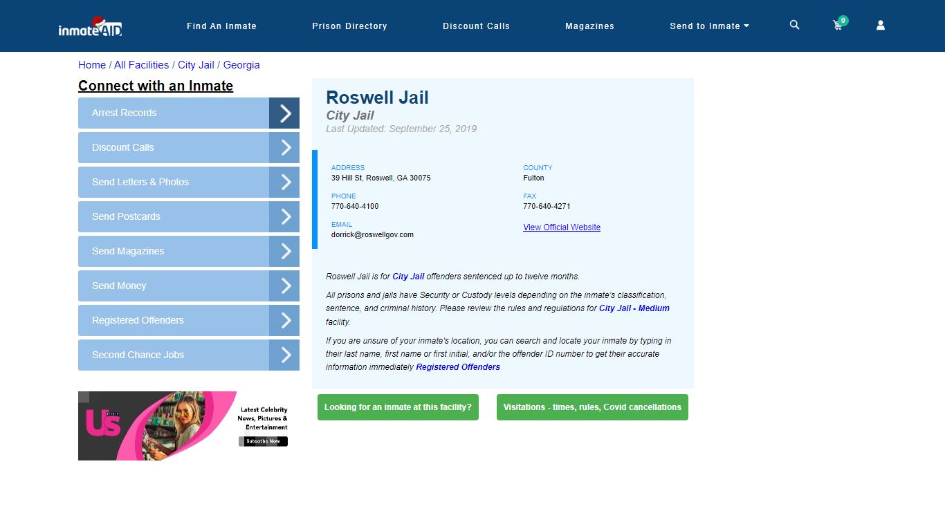 Roswell Jail | Inmate Locator